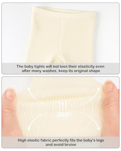 Image of Stelle Toddler Girls Tights Baby Cable Knit Stockings Thick Cotton Legging | Thick Cotton Legging, Winter Warm Pantyhose, Footed, Thermal, Ribbed, Sweater Panty Hose, Under Dress, 3 Pairs, 12-18 Months