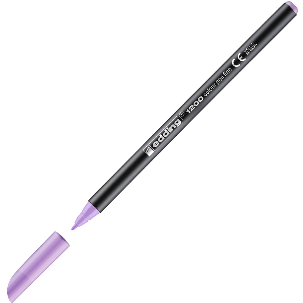 edding 1200 İnce Uçlu Keçeli Kalem, Berry Lavanta, 1 Kalem, Yuvarlak Uçlu 1 mm