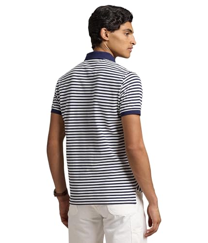 POLO RALPH LAUREN Men's Classic Fit Striped Mesh Polo Shirt2