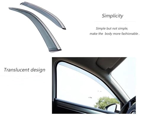 Déflecteur vitre latérale contre la pluie et les reflets du soleil sur votre VW Golf Sportsvan - 3
