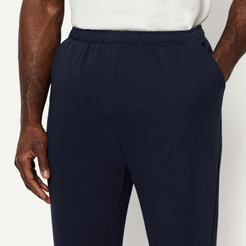 Amazon Essentials Herren Regular Fit Weiche Baumwolle Sweathose mit offenem Beinabschluss, Marineblau, XS – Ansicht 4