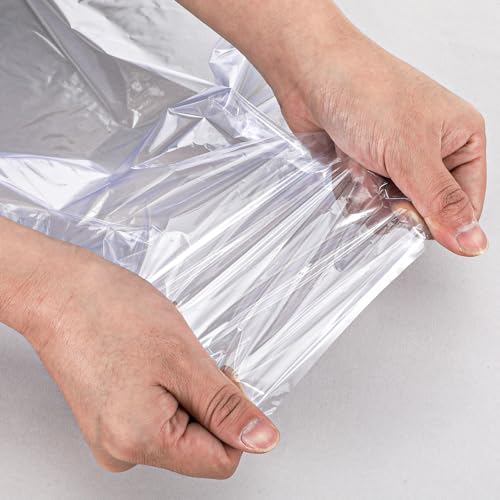 Image of Yolev 500pcs Heat Shrink Wrap Bags for Baskets Heat Seal Bags Film | 4 Sizes Clear POF 14 inchx20 inch(100) 8 inchx12 inch (100) 8 inchx10 inch (100) 4 inchx6 inch (200) for Soap Book Bath Bomb Jar Tumbler Sleeve Packaging