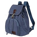 WITERY Women Canvas Fashion Backpacks Purse Casual Outdoor Shopping Daypacks Sports Rucksack Hiking Travel Multipurpose Bag