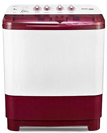 Voltas Beko 8 kg Semi-Automatic Top Loading Washing Machine (WTT80DBRT, Burgundy) 2020