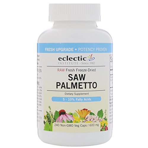 Eclectic Institute Saw Palmetto 600 mg 240 Non-GMO Veg Caps