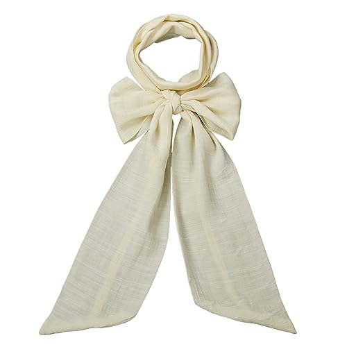 COSDREAMER Men's Renaissance Scarf Jabot Cravat Beige