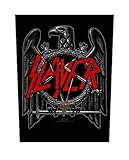 Slayer Back Patch Black Eagle Band Logo Official Black 36Cm X 29Cm Size One Size