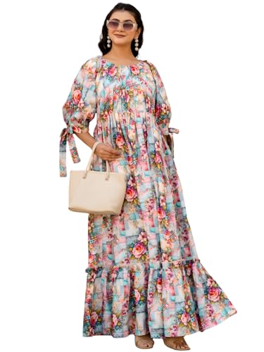 Robe femme élégante taille L bleue masquant les imperfections chic