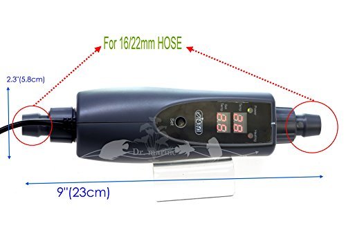 150w/300w/500w in-Line External Heater Aquarium Heater - 150/300/500 WATT 1/2"-5/8" (300 Watt 1/2"(12/16mm) Hose)