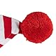 Das Kostümland Kinder Schlafmütze mit Bommel - Baumwolle | Rot Weiß