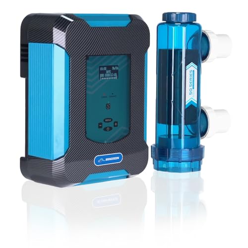 Saltwater Pool Chlorinator System with Built-in Timer & Removable Titanium Cell, 2 Year Limited Warranty, Heavy Duty Salt Chlorine Generator for In-Ground Pools up to 27,500 Gallons