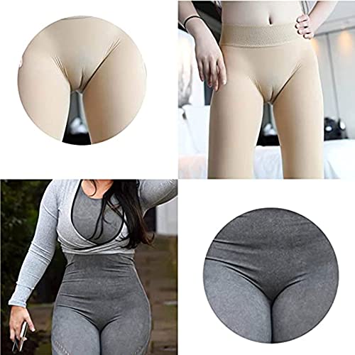 AJIU Calcinha vagina de silicone realista, roupa íntima para levantar glúteos com vagina penetrável