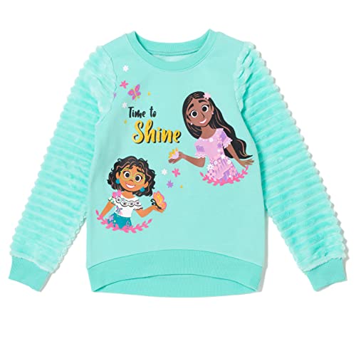 Disney Encanto Isabela Mirabel Toddler Girls Fleece Fur Sweatshirt Blue 4T #TOP13