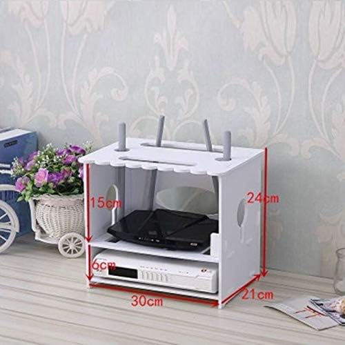 Boite De Plastique Transparente Bureau TV Set-top Rangement Organizador Caixa Organizadora Caja Almacenamiento Caja Almacenamiento Caja - (Color: