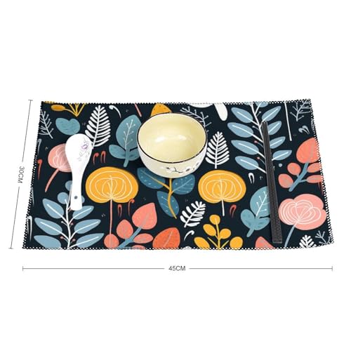 Sets de table lavables lot de 6 pour protéger votre table des repas quotidiens - 3