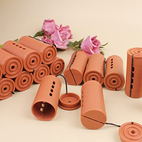 Extra Large 18 Pcs Perm Rods For Natural Hair Cold Wave Rods For Long Hair Hair Rollers Jumbo Size Curling Rods Perm Styling For Women Home Hairdressing Tools(Brown) #TOP7