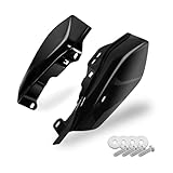 Vivid Black Mid-Frame Air Heat Deflectors Trim Set (Left and Right) 2009-2024 for Harley-Davidson Touring Models Street Glide Road Glide Electra Glide Road King Ultra Limited Tri Glide CVO