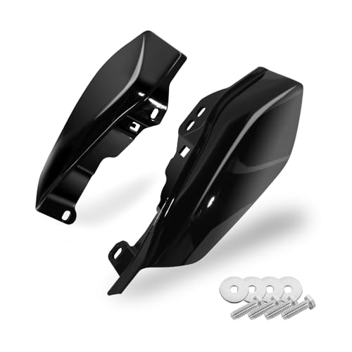 Vivid Black Mid-Frame Air Heat Deflectors Trim Set (Left and Right) 2009-2024 for Harley-Davidson Touring Models Street Glide Road Glide Electra Glide Road King Ultra Limited Tri Glide CVO