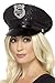 SMIFFYS Smiffy's, nero Cappello Polizia con paillette, Donna, Taglia unica, 46988