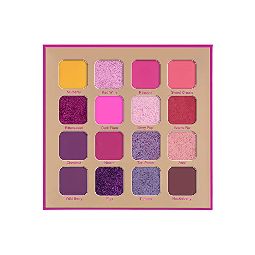 Image of Daily Life Forever52 16 Color Eyeshadow Palette Long Lasting And Easy-To-Blend Multicolor Eye Makeup Palette With Flawless Matte Finish Look - Berry Breeze - 003