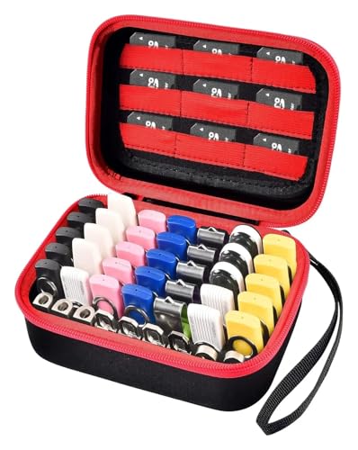 Étui de protection premium rouge pour carte SDHC et clé USB - 2