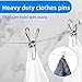 40 Pack Wire Clothes Pins Heavy Duty Outdoor, Stainless Steel ClothesPins for Hanging Clothes, Metal Clothes Pegs, Clothing Clips, Laundry Pins 2.0mm Diameter 6cm Long
