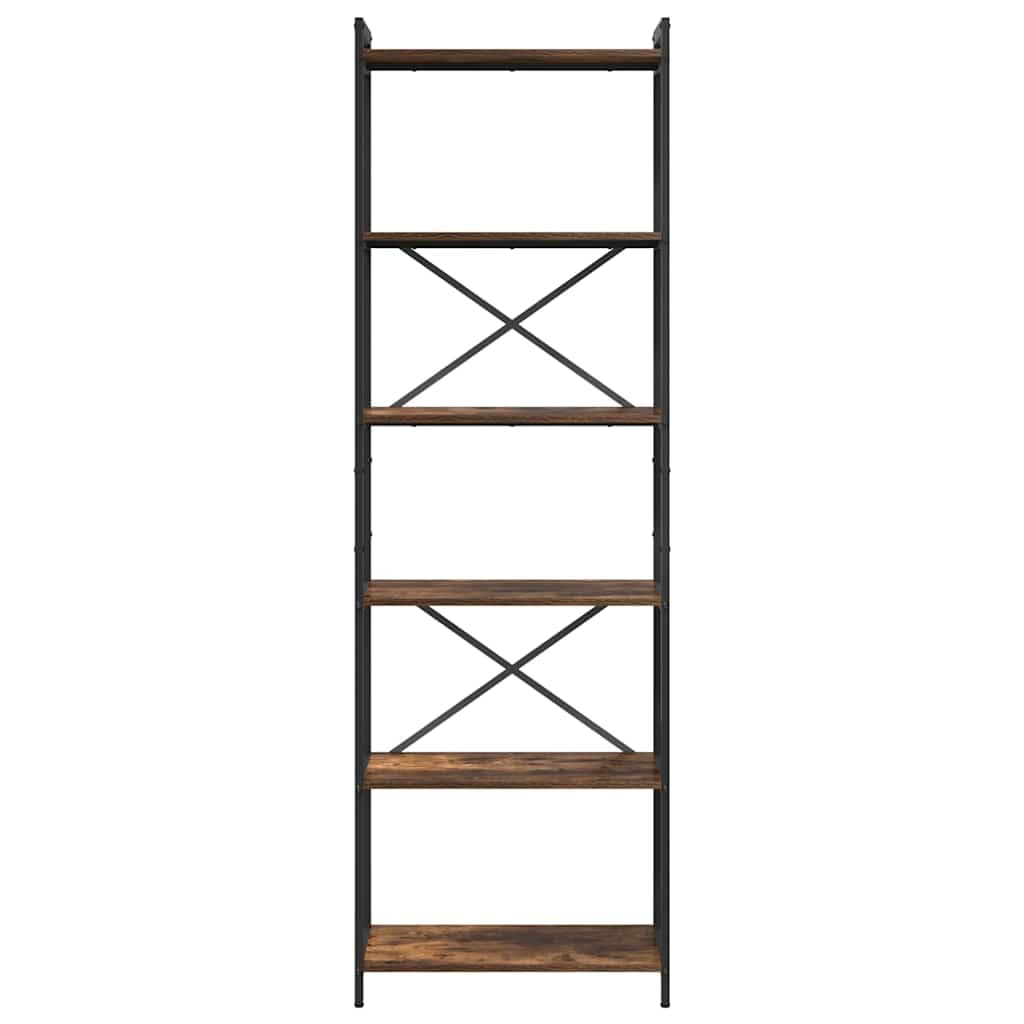 Generisch Bücherregal Geräucherte Eiche 60 x 30 x 189,5 cm Holzwerkstoff,Möbel,Regalsysteme,Bücherregale Bücherschränke-868379