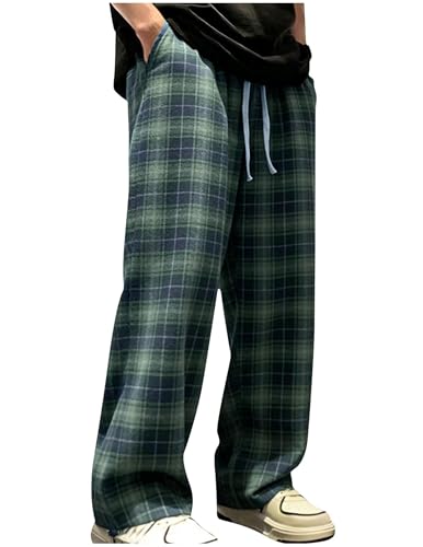 Pantalon sport extérieur homme en maille haut de gamme à carreaux