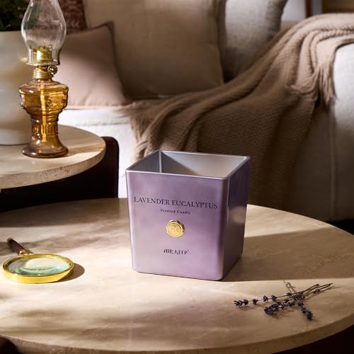 Airkeep Extra große Duftkerze 1300g, Lavender Eucalyptus Kerze mit Brenndauer bis zu 320 Stunden, natürliche Wachskerze für zu Hause, Geschenke Kerze für Frauen Männer