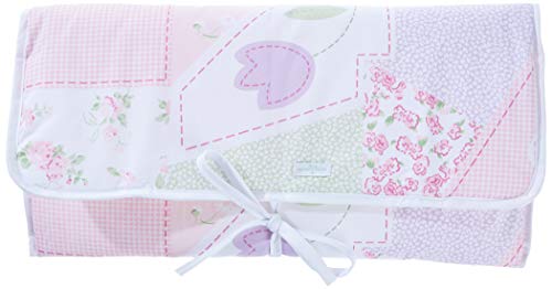 Biramar Baby Trocador Para Bebê Portátil Estampado Patchwork Rosa Rosa