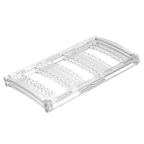 Myjell 120 Earring Holder Jewelry Hanger Organizer Foldable Acrylic Earring Screen Display Stand Hanging Earrings Bracelets Necklaces 2-Panel #TOP5