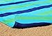 Cotton Craft - 2 Pack Terry Beach Towel 30x60 - Cabana Stripe Navy Green Turquoise - 400 GSM - 100% Pure Ringspun Cotton - Brilliant Intense Vibrant Colors - Highly Absorbent Easy Care Machine wash
