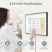 Digital Calendar 21.5 Inch Touch Screen, Electronic Wall Calendar Chore Chart for Family Monthly/Weekly Planner, Interactive Display Smart Calendar for Home Organization, Desk Mount Included - Black