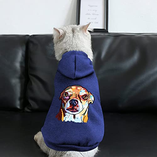 Funny Chihuahua Dog Pet Suit With Hat Dog Hoodie Coat Winter Apparel Pullover Outfits Xs #TOP2
