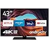 Nokia UNA43GV210 Smart TV – Android TV (4K UHD, DVB-C/S2/T2, Netflix, Prime Video, Disney+), 43″ (108 cm), Zwart