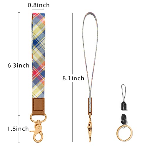 Image of Wrist Lanyard Key Chain, Wristlet Strap Keychain Holder for Women Men Car Keys Wallet Card Phone