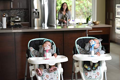 Babaste Baby Bottle Holder | Hands-Free Feeding That Improves Hand Eye Coordination, And Motor Skills | Keep Bottles Secure & Off The Floor | Color: Gray #TOP2