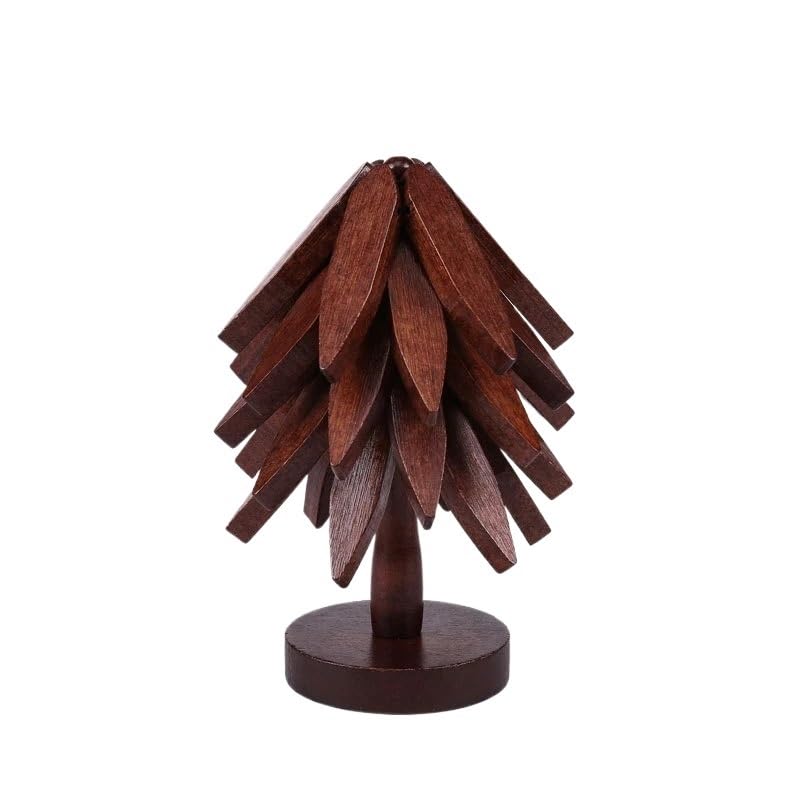 Ensemble de dessous de plat en bois résistant à la chaleur pour décoration