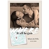 Pictalia - Personalisierte Poster für Paare Sepia, 