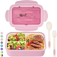 Lunch Box bento con scomparti e posate (1400 ml)