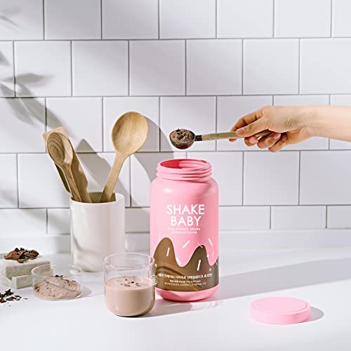 Shakebaby Diet Protein Shake Chocolate Flavor - Protein Powder For Women Meal Replacement, Bcaa Amino Acids, Low Calorie Meal, Digestive Support, Multi Nutrition 25 Servings (750G / 26.45Oz) #TOP6