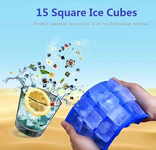 Bandejas de cubitos de hielo de silicona 2 piezas miniatura 5