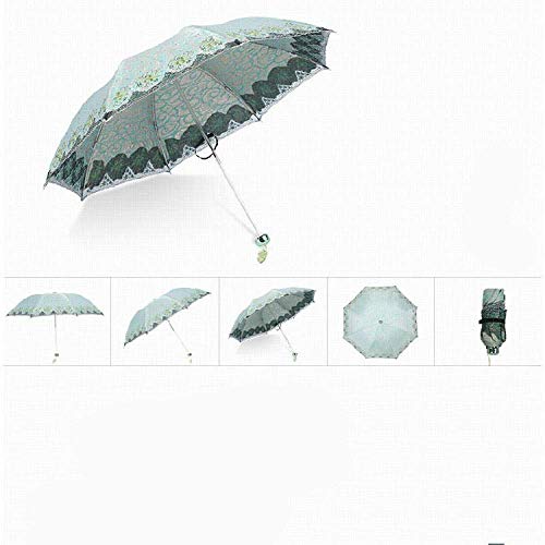 Preisvergleich Produktbild Chuihui Paradies Regenschirm Regenschirm Sonnenschutz UV Regenschirm Sonnenschutzsun Regenschirm Gestickte Spitze-Regenschirm Einfach zu Hause zu tragen