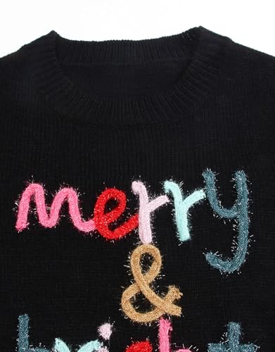 Image of Womens American Flag Sweater Crew Neck Casual Pullover Sweater