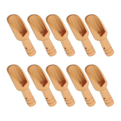 12 piezas mini cucharas de madera, sales de baño pequeño cuchara cucharas de té multifuncional para batio sal de azúcar cereales de cereal de café manicura maquillaje
