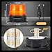 Amber LED Strobe Lights,Wireless Beacon Light,Emergency Flashing Warning Safety Light for Trucks Construction Vehicles Snowplow Tow Work Cars,Magnetic and Rechargeable