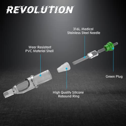 EZ Tattoo Cartridge Needles 20Pcs 12 (9M1) Standard Magnum Tattoo