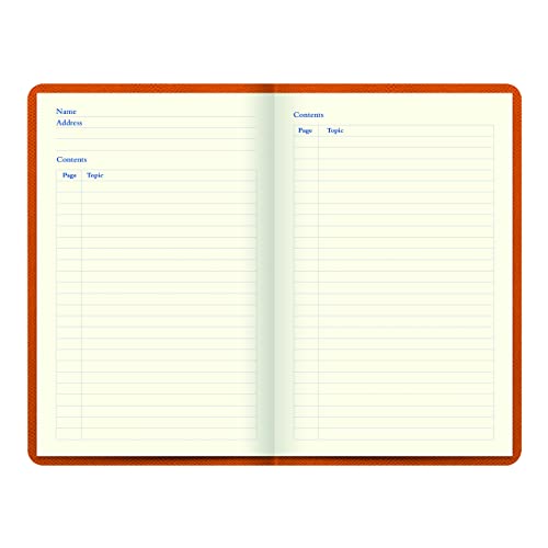 Carnet ligné d'exception Lett's Note Legacy Collection orange 20x12,7 cm