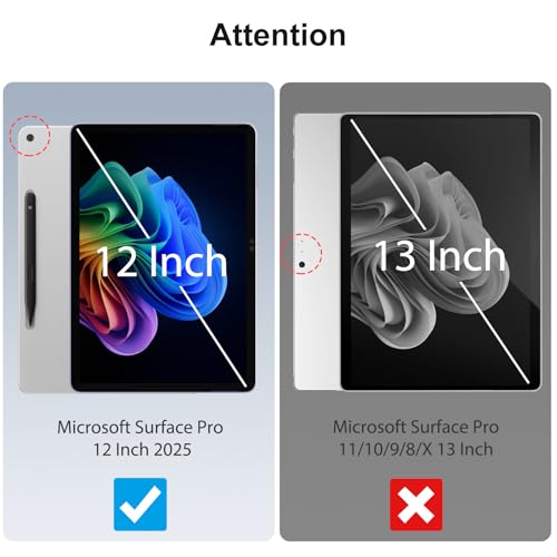 Image of SPARIN [2-Pack Screen Protector for Surface Pro 12 inch 2025, 9H Tempered Glass for Microsoft Surface Pro 12-inch, Anti Scratches /Support Surface Pen, Not for Surface Pro 13 Inch