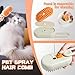 Cat Steam Brush - Spray Design, 3 in 1 Cat Steamy Brush with Steamer, Pet Spray Hair Comb, Steam Brush for Dogs - Suitable for All Pets -Pet Spray Hair Comb (coffee)